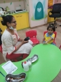 On Friday 15th April a Dentist called visited the Kindergarten children to talk about dental health. During her visit she talked to the children about keeping their teeth healthy and clean and gave th